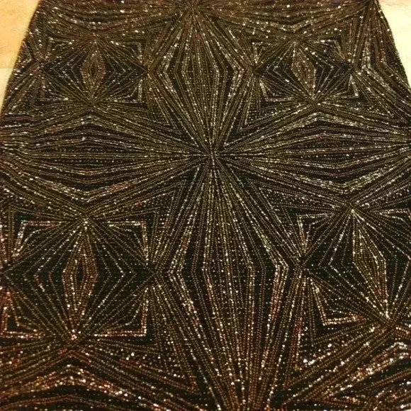 NWOT Iris Glitter Sweetheart Neckline Fitted Dress - Picture 4 of 9